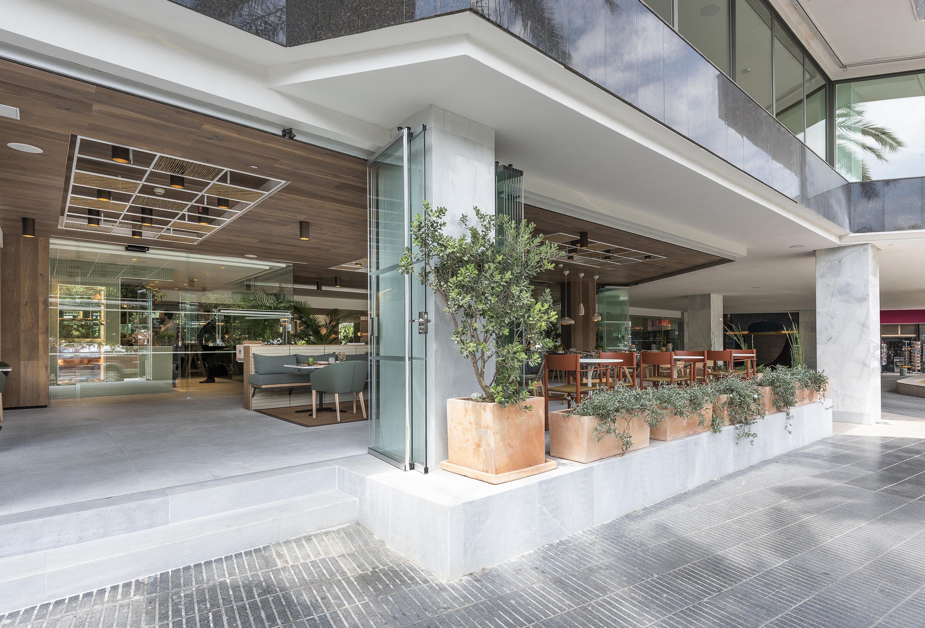 Hotel Meliá Palma Marina Esterno foto The entrance of the restaurant